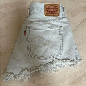 Levi's Light Wash Denim Cutoff Shorts